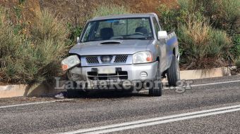 Τροχαίο με σοβαρό τραυματισμό οδηγού αγροτικού οχήματος στις στροφές Δομοκού (+Φωτο)