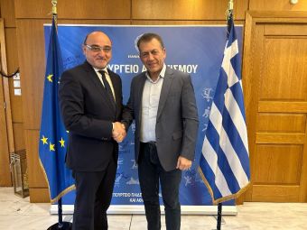 Τον Αναπληρωτή Υπουργό Αθλητισμού, Γιάννη Βρούτση συνάντησε ο Βουλευτής της Ν.Δ. του Ν. Καρδίτσας, Τέλης Σπάνιας