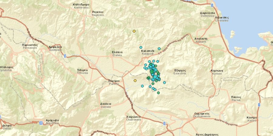 4,1 Ρίχτερ στην Αταλάντη νωρίς το μεσημέρι του Σαββάτου (10/6)