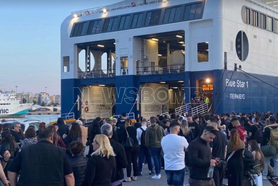Λιμάνι Πειραιά: Λήξη συναγερμού μετά την καταγγελία για βόμβα στο Blue Star 1