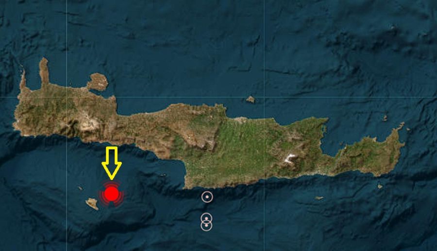 Σεισμός 5,2 Ρίχτερ νότια της Κρήτης