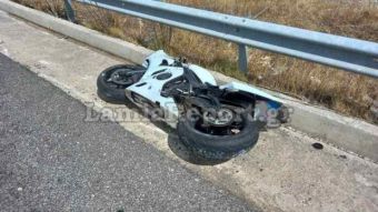 Σοβαρός τραυματισμός οδηγού μοτοσικλέτας κοντά στο Δομοκό (+Φώτο)