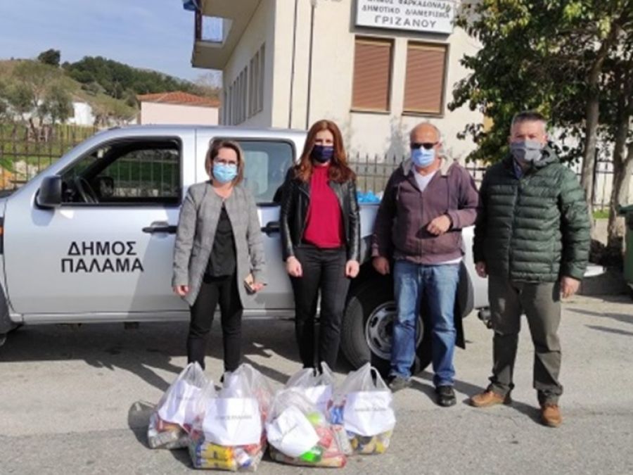 Αποστολή με είδη πρώτης ανάγκης από το Δήμο Παλαμά στο Γριζάνο