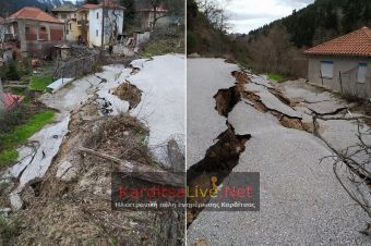 Προβλήματα με καθιζήσεις και στην κοινότητα Πεζούλας (+Φώτο)