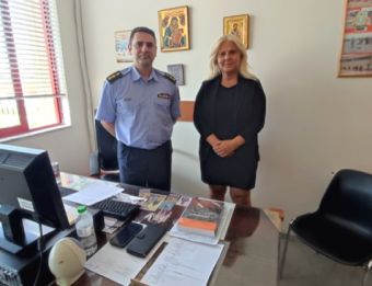 Συνάντηση της Διοικήτριας του Γ.Ν. Καρδίτσας με τον Διοικητή της Πυροσβεστικής Υπηρεσίας Καρδίτσας
