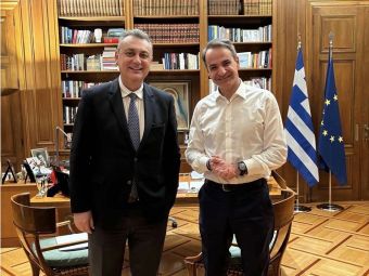 Συνάντηση του Βουλευτή Καρδίτσας Γ. Κωτσού με τον Πρωθυπουργό Κυρ. Μητσοτάκη