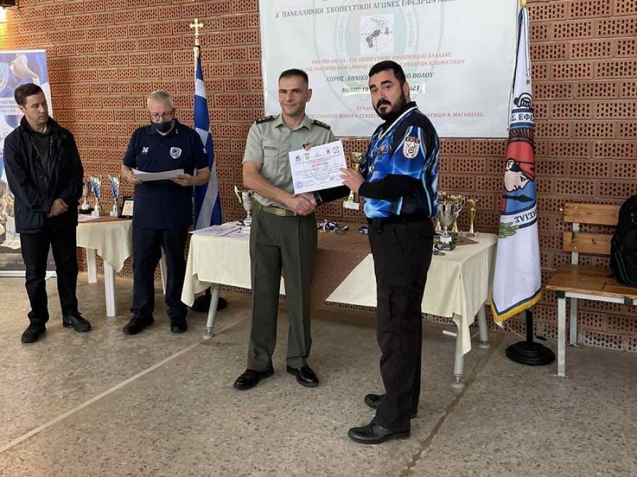 Πανελλήνια διάκριση του ΣΕΑΝ Καρδίτσας στους Δ' Πανελληνίους Σκοπευτικούς Αγώνες Εφέδρων Αξιωματικών