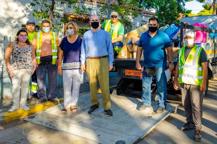 Ανθρωπιστική βοήθεια του Δήμου Κηφισιάς στους Δήμους της Καρδίτσας