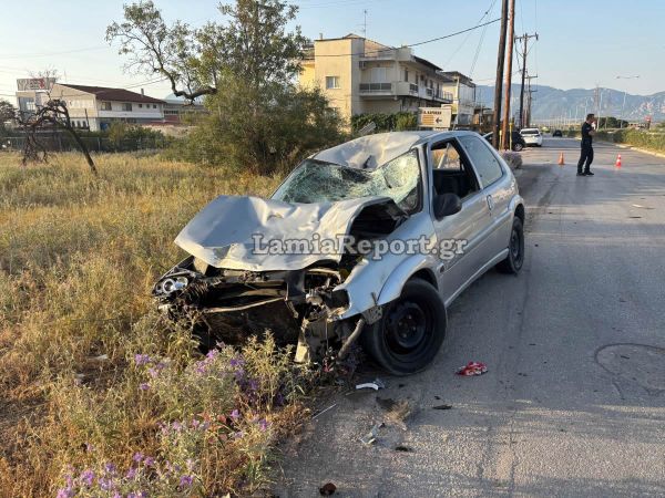 Λαμία: Τροχαίο με τρεις τραυματίες (εκ των οποίων οι δύο σοβαρά) το ξημέρωμα της Κυριακής (+Φωτο)