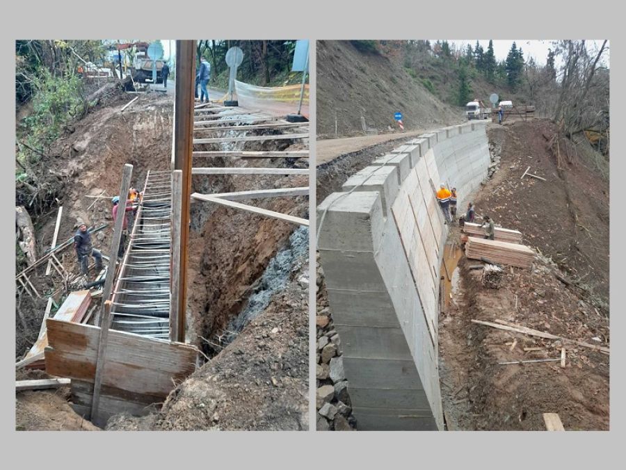Σε εξέλιξη εργασίες ευστάθειας σε τμήματα του δρόμου Μητρόπολη - Καστανιά