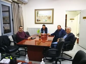 Συνάντηση του Δημάρχου Παλαμά και του Διευθυντή της ΑΝ.ΚΑ. Α.Ε.