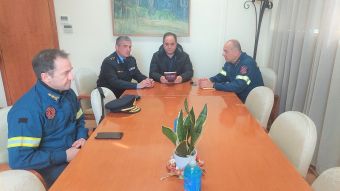 Εθιμοτυπική επίσκεψη στο Δήμαρχο Καρδίτσας του περιφερειακού διοικητή Π.Υ. Θεσσαλίας