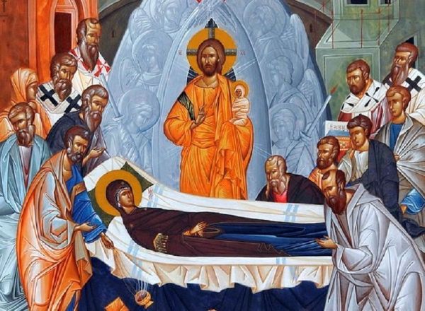 Επιτάφιος της Παναγίας στην Ι.Μ. Κορώνης