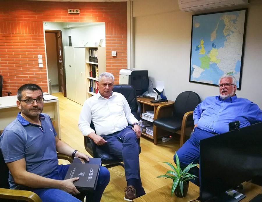 Επίσκεψη του Γ.Γ. Ενωσιακών Πόρων και Υποδομών του ΥΠΑΑΤ κ. Παπαγιαννίδη στα γραφεία της ΑΝ.ΚΑ Α.Ε.