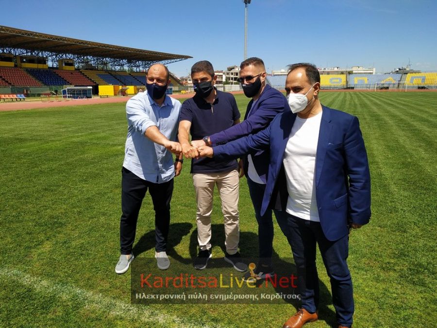 Ενδιαφέρον Αυγενάκη για κατεδάφιση της ανατ. κερκίδας στο ΔΑΚ και νύξη για στέγαστρο στη νέα μεταλλική από τον Κ. Τσιάρα (+Φώτο +Βίντεο)