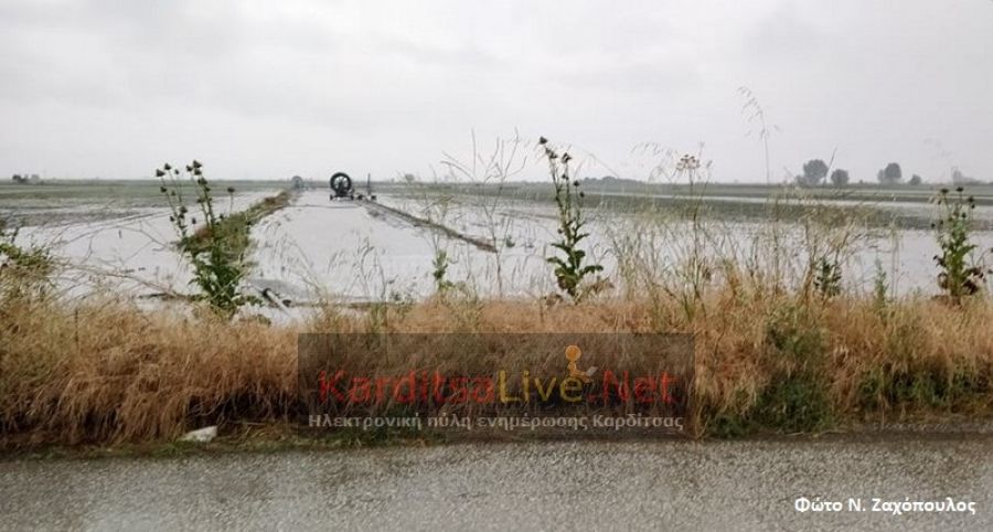 Το Δήμο Σοφάδων έπληξε το απόγευμα της Πέμπτης η κακοκαιρία - Πλημμύρες σε χωράφια και διακοπές ρεύματος (+Φώτο)