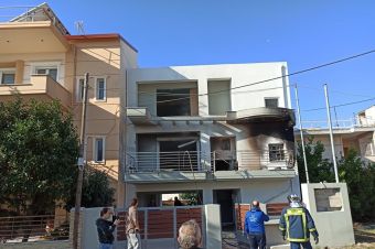 Έκρηξη φιάλης υγραερίου σε σπίτι στη Λάρισα