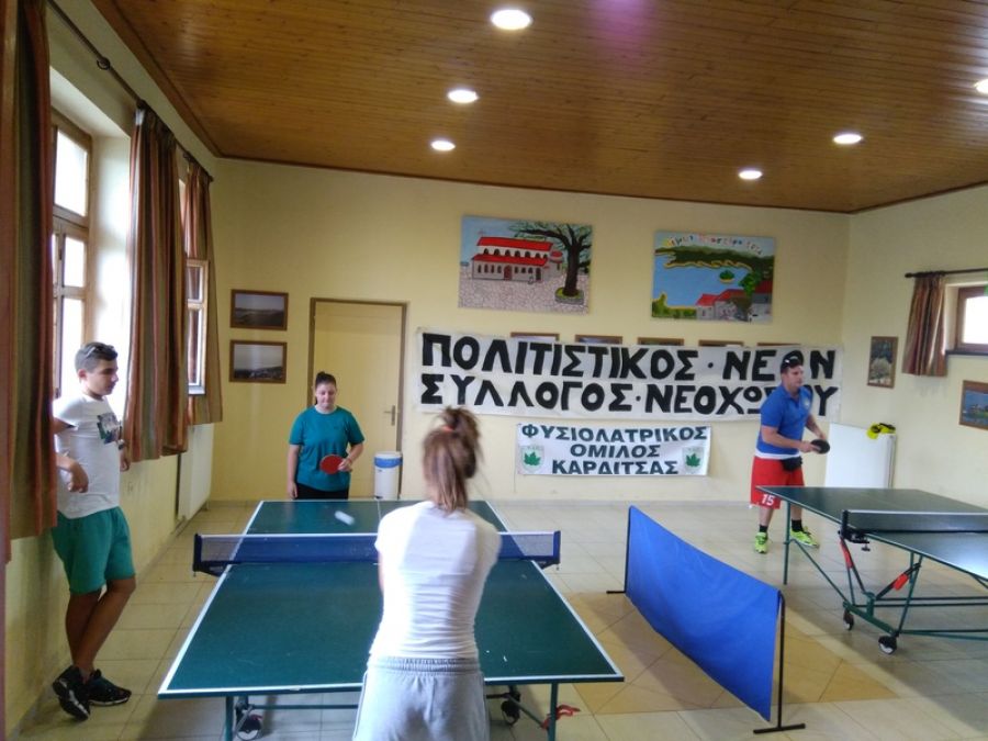 Αγώνες δηλωτής και ping pong απο τον Πολιτιστικό Σύλλογο Νέων Νεοχωρίου