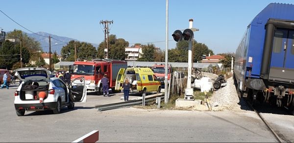 Τρένο συγκρούστηκε με αυτοκίνητο στο ύψος του Κιλελέρ