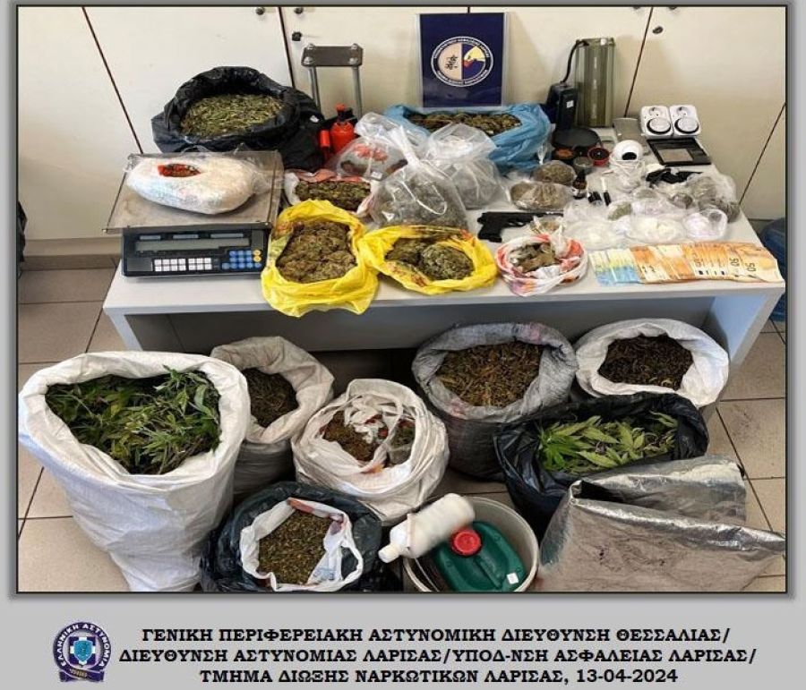 Ελασσόνα: Σύλληψη άνδρα για κατοχή ναρκωτικών, όπλου και παράβαση του Τελωνειακού Κώδικα