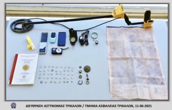 Σύλληψη άνδρα στα Τρίκαλα για αρχαία νομίσματα και αντικείμενα