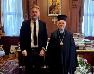 Με τον Οικουμενικό Πατριάρχη κ.κ. Βαρθολομαίο συναντήθηκε στο Φανάρι ο Ανδρέας Στεργίου