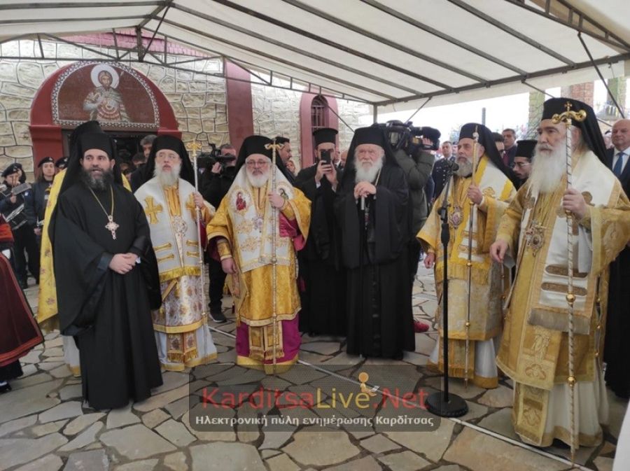 Τ. Κ. Αρτεσιανού Καρδίτσας: Έγιναν τα αποκαλυπτήρια της προτομής του μακαριστού Σεραφείμ από τον Αρχιεπίσκοπο Ιερώνυμο (+Φώτο +Βίντεο)