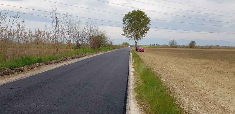 Σε εξέλιξη η ασφαλτόστρωση τμήματος της επαρχιακής οδού Μακρυχωρίου - Παλαμά
