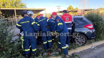 Λαμία: Σοβαρός τραυματισμός οδηγού μετά από τροχαίο το πρωί της Κυριακής (+Φώτο)