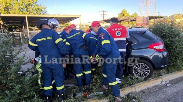 Λαμία: Σοβαρός τραυματισμός οδηγού μετά από τροχαίο το πρωί της Κυριακής (+Φώτο)
