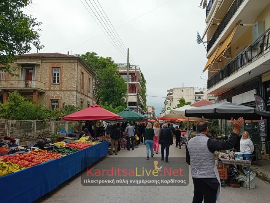 Καρδίτσα: Χωρίς σοβαρά προβλήματα η «πρεμιέρα» της λαϊκής αγοράς μετά τη ...μετακόμιση (+Φωτο +Βίντεο)
