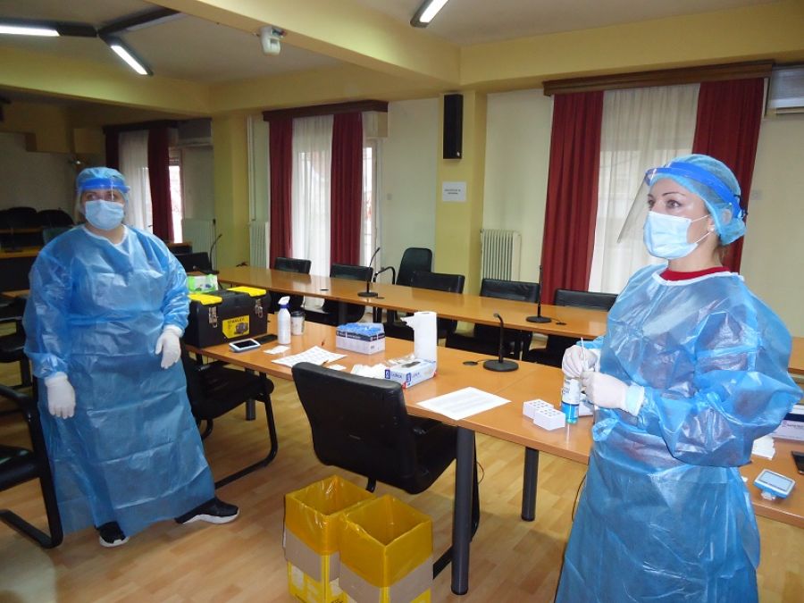 Αρνητικά 78 rapid test σε εργαζομένους στην Π.Ε. Καρδίτσας