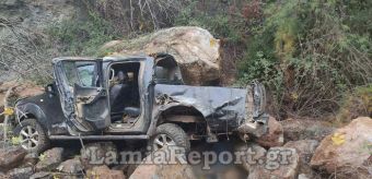 Εύβοια: Δύο νεκροί και ένας σοβαρά τραυματίας μετά από πτώση αγροτικού αυτοκινήτου σε γκρεμό