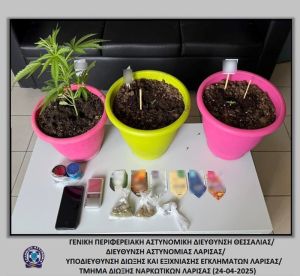 Συνελήφθη άνδρας στην Λάρισα για κατοχή κάνναβης