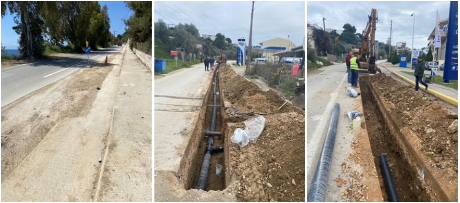 Συνεχίζεται η αντικατάσταση αγωγών στο σύνολο του δικτύου ύδρευσης της Σκιάθου