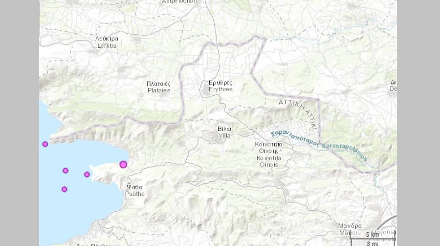 Σεισμός 4,2 Ρίχτερ στις Αλκυονίδες "ξύπνησε" την Αττική