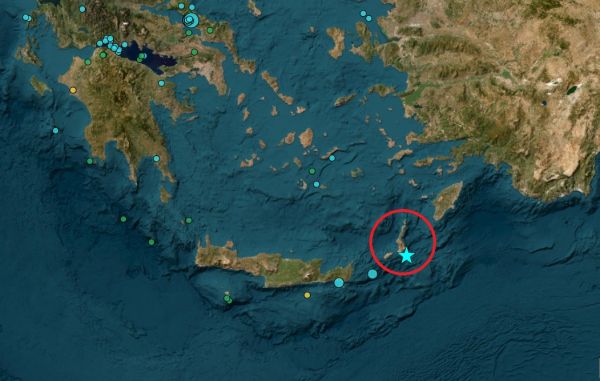 Σεισμική δόνηση 5,0 Ρίχτερ στην Κάρπαθο