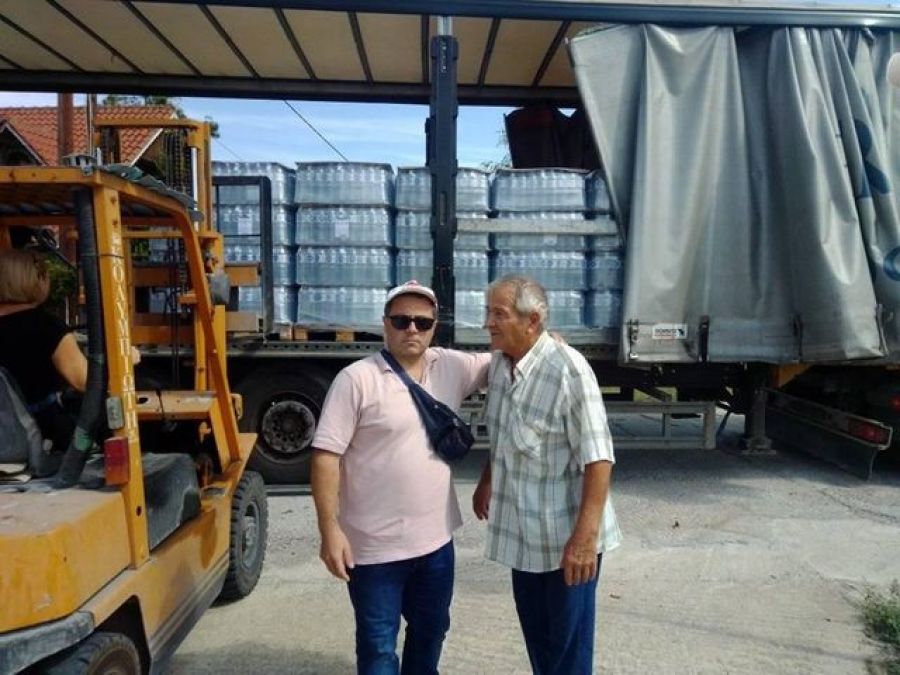Ευχαριστήριο του Τοπικού Συμβούλου Γεωργικού Ι. Κωστόπουλου για τη δωρεά νερών
