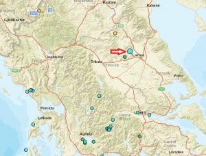 Σεισμός 3,8 Ρίχτερ με επίκεντρο κοντά στον Τύρναβο