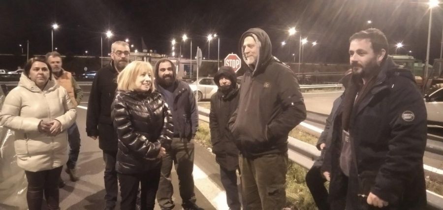 Τ.Ε. Καρδίτσας ΚΚΕ: Επίσκεψη στο αγροτικό μπλόκο της Ε65