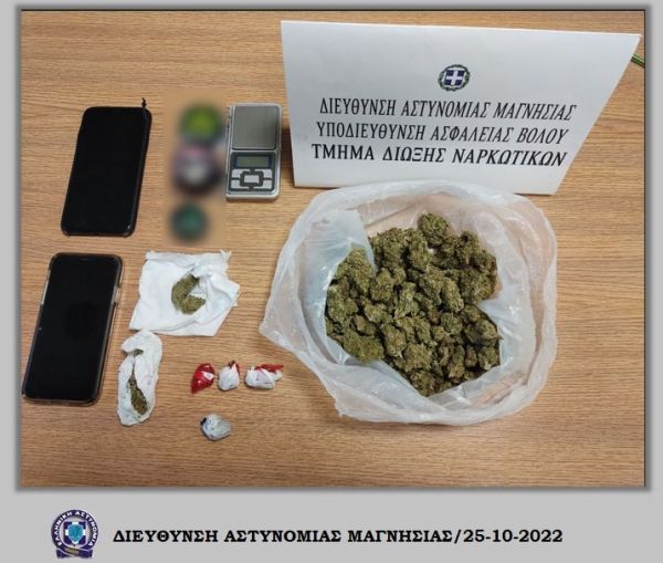 Δύο συλλήψεις στο Βόλο για κάνναβη