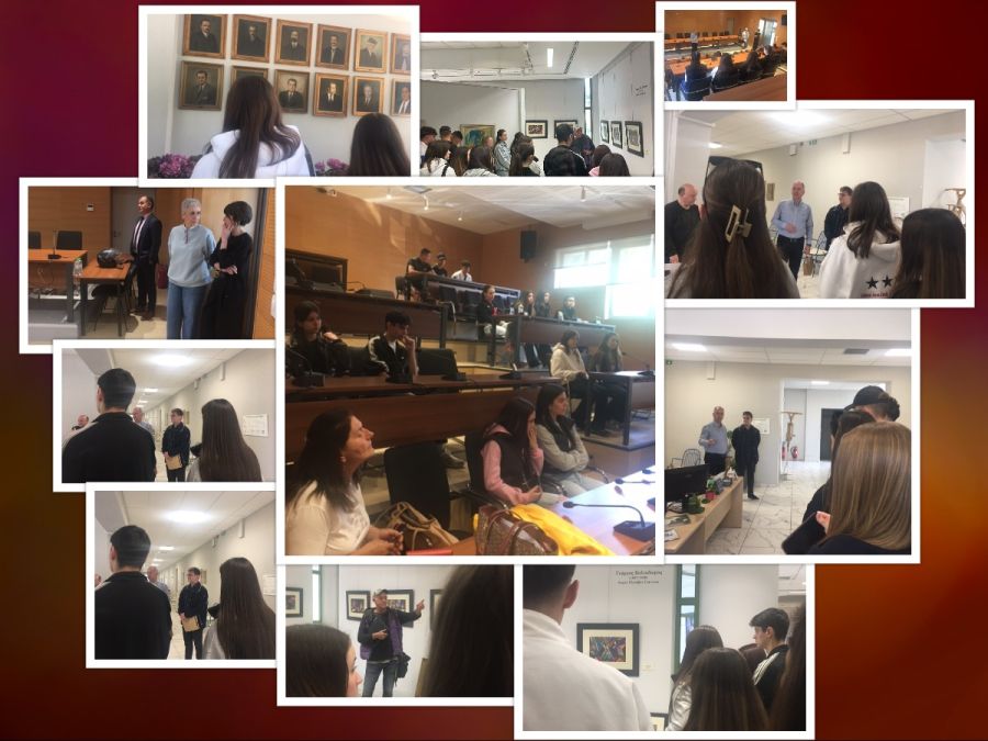 Επίσκεψη μαθητών/τριών του 3ου ΓΕΛ στη Δημοτική Πινακοθήκη και στο Δημαρχείο