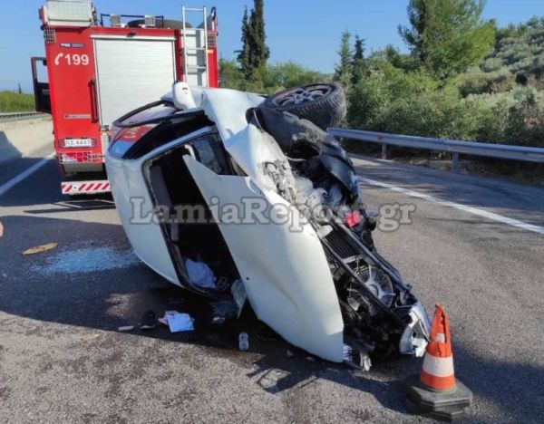 Φθιώτιδα: Θανατηφόρο τροχαίο στην Εθνική Οδό - Μία γυναίκα νεκρή και μία τραυματισμένη (+Φωτο)