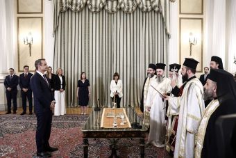 Ο Κυριάκος Μητσοτάκης ορκίστηκε για δεύτερη φορά πρωθυπουργός