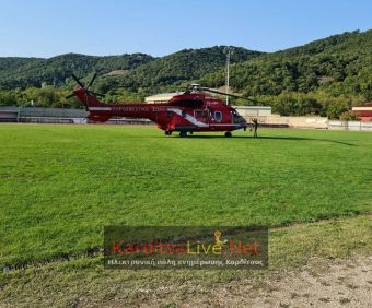 Με ελικόπτερο έριξαν τρόφιμα στους εγκλωβισμένους κατοίκους της Οξυάς - Δεν έγινε μεταφορά όμως κατοίκων (+Βίντεο)
