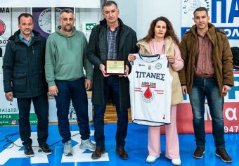 Ευχαριστήριο Αιμοδοτών Παλαμά στους Τιτάνες Παλαμά
