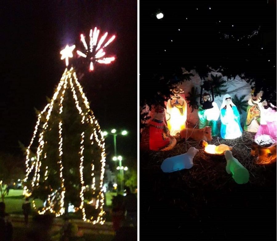 Φωταγωγήθηκε το Χριστουγεννιάτικο Δέντρο στο Προάστιο (+Φώτο)