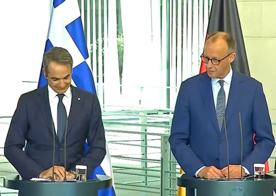 Συνάντηση Μητσοτάκη - Μερτς στο Βερολίνο