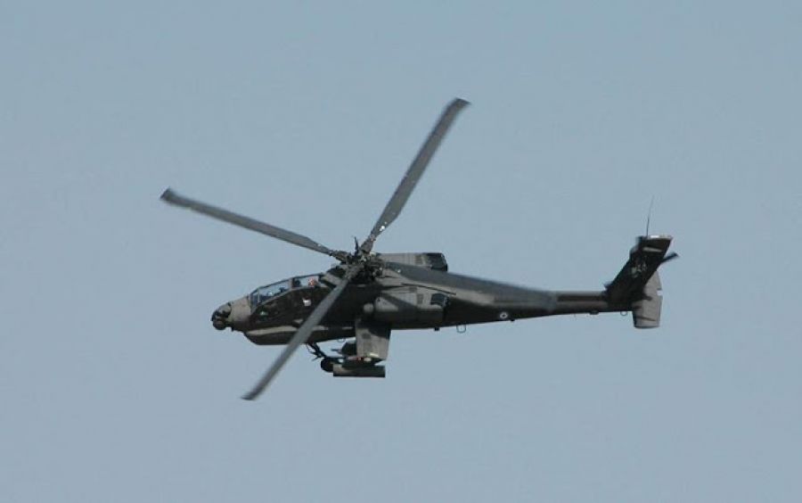 Αναγκαστική προσγείωση πραγματοποίησε ελικόπτερο τύπου Απάτσι κοντά στα Φάρσαλα