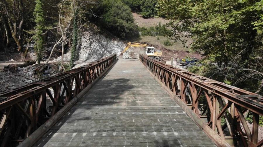 Έτοιμη η γέφυρα Μπέλεϋ στα Στουρναραίικα Τρικάλων (+Φωτο)